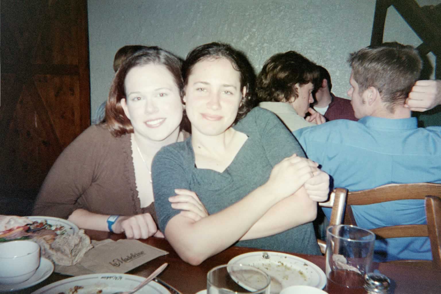 picture of two women posing together and smiling