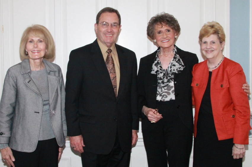 Dr. Sandra Reid, Chair of Graduate Business Programs, Director of MBA, Professor of Business in the Graduate School of Business; Dr. Denny Dowd, Vice President for Graduate and Corporate Affairs, Senior Associate Provost; Dr. Judith Carrier, Founding President of Tarrant County College Southeast Campus in Arlington and BLAST Luncheon speaker; and Dr. Charlene Conner, Dean of the College of Business, Professor of Management.