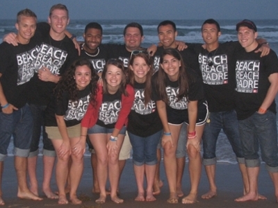 Spring Break Beach Reach – The DBU team that worked with Beach Reach in South Padre Island, Texas, during Spring Break.