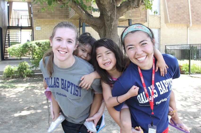 Students serving