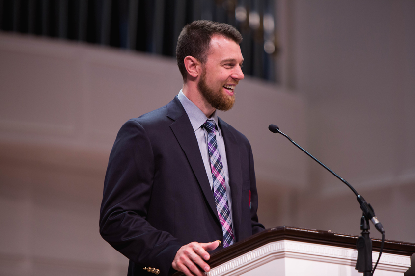 World Series MVP and DBU alumnus Ben Zobrist spoke at DBU as a part of the 2017 Patriot Baseball Banquet