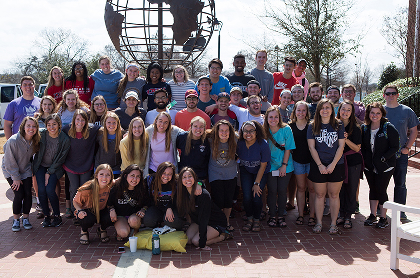 The DBU Beach Reach team getting ready to head to South Padre