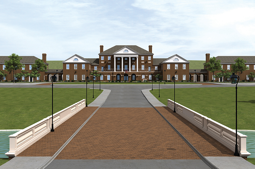 A graphic representation of the future Residential College