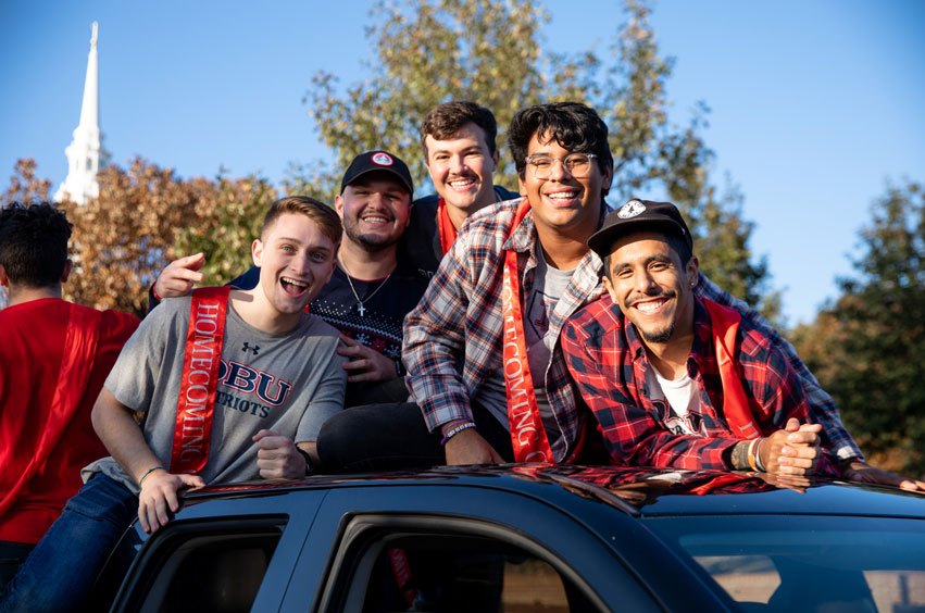 DBU's Homecoming Court participates in Saturday's parade