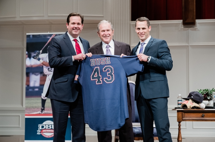 Notable Guests - President George W. Bush speaks at DBU in Dallas, Texas