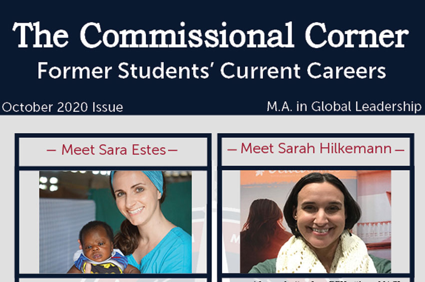 The Commissional Corner Former Student's Current Careers - Global Leadership - Estes and  Hilkemann