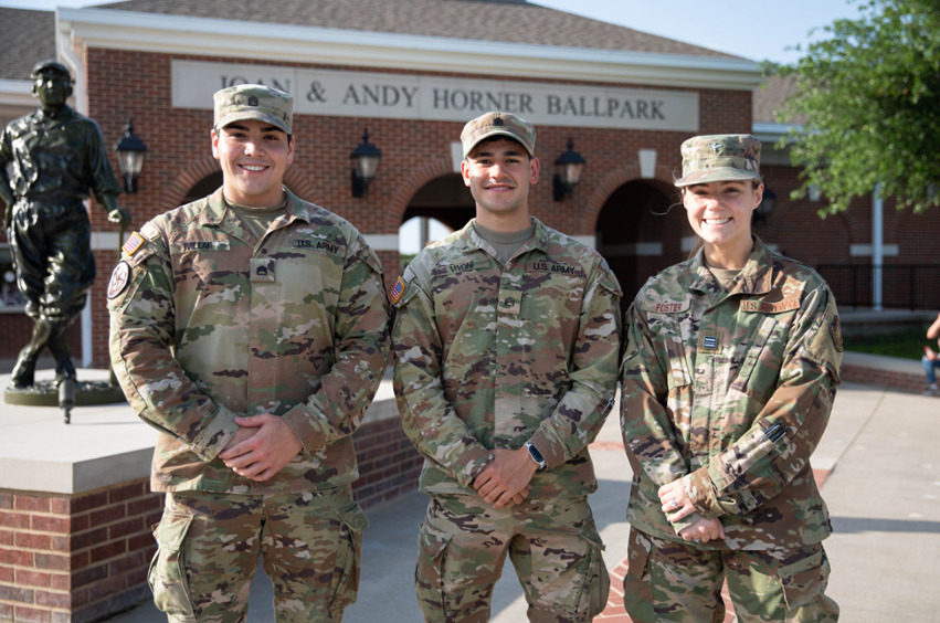 Military at ballpark