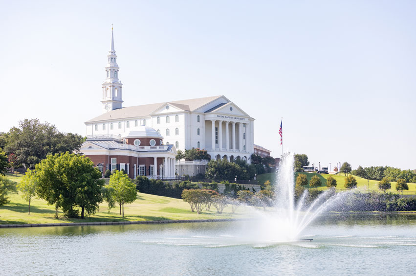 The Pilgrim Chapel on the DBU campus in Dallas