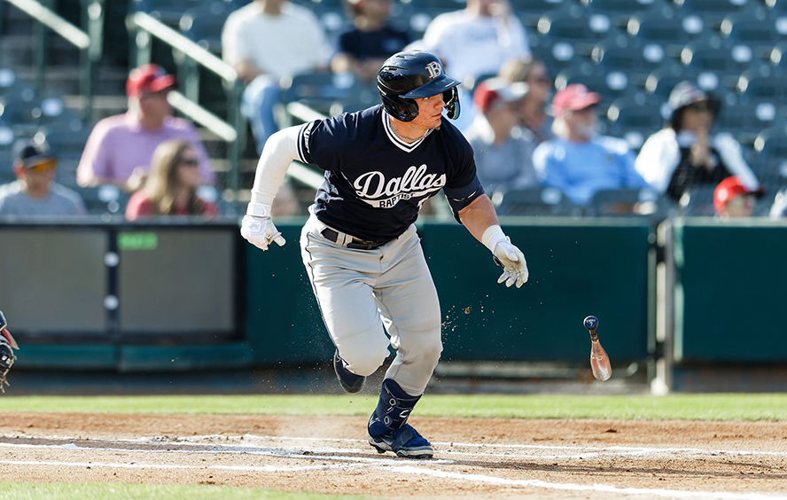 Grant Jay playing baseball