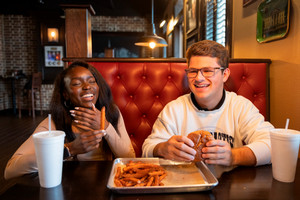 Dallas Collge Students Eating at Union Grille