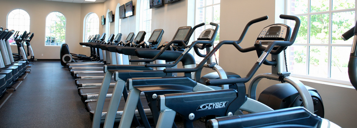 treadmills in fitness center