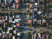 overhead shot of neighborhood