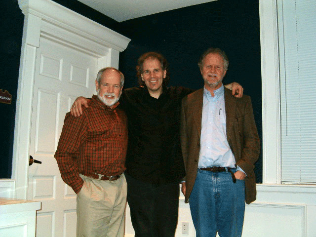 group picture of Dr. Naugle, Brooks Williams, and Dr. Steve Garber