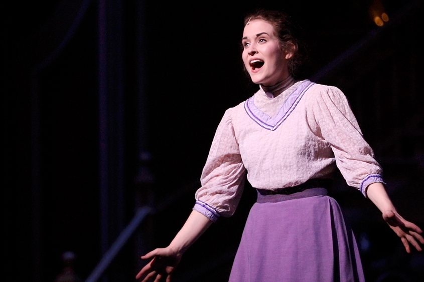 Senior Claire Dillahunty carried the role of Eliza Doolittle in her final performance with the DBU Department of Music