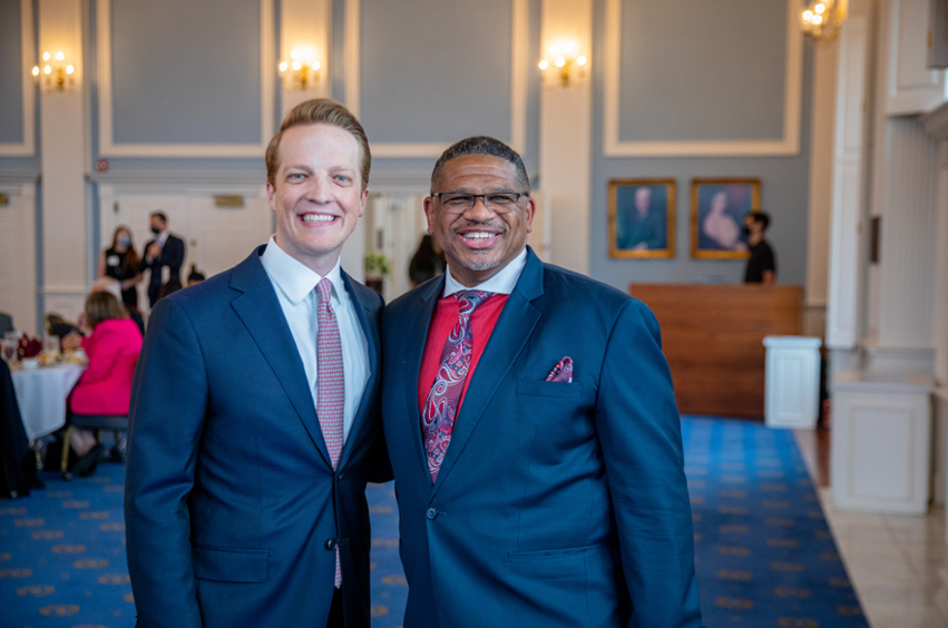 Jonathan Fechner and Rev. Oscar Epps