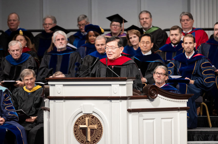 Summer 2023 Commencement DBU Awards Honorary Doctorate to Dr. Richard