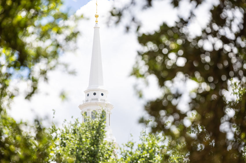 The pilgrim chapel on the dbu campus