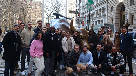 a group of DBU college on a spring break trip in New York City - Manhattan