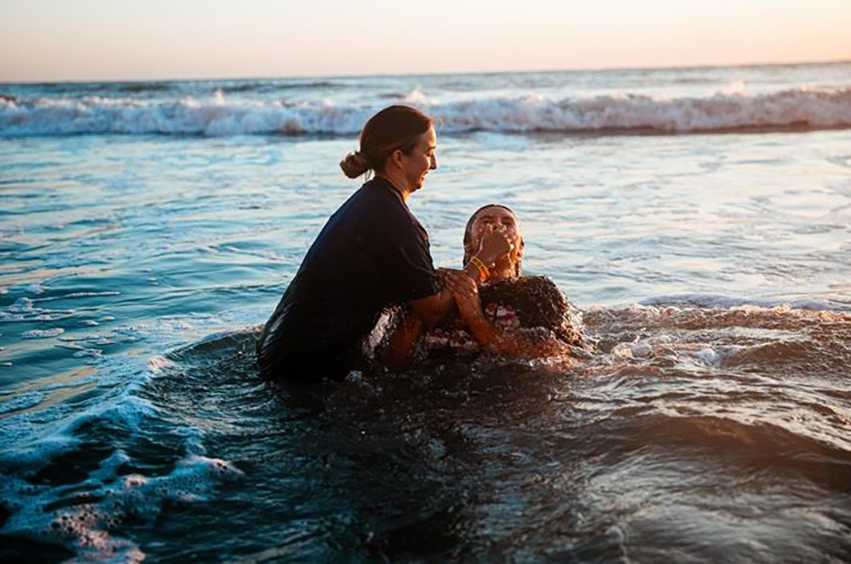 Cheer Baptisms at the Daytona Beach in the Atlantic Ocean