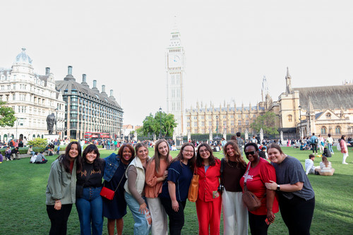 DBU students visit Westminster and Big Ben in London
