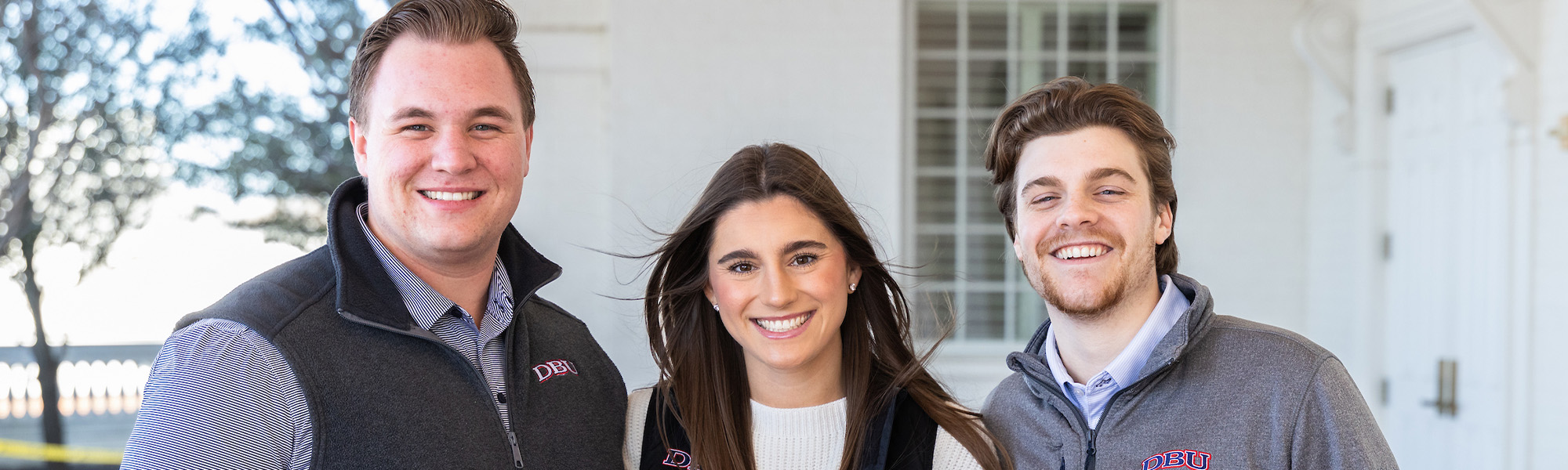 DBU counselors posing on campus