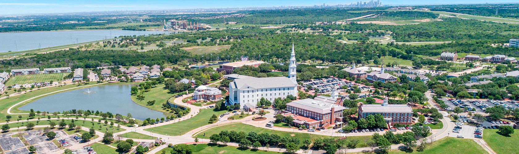 DBU campus aerial shot